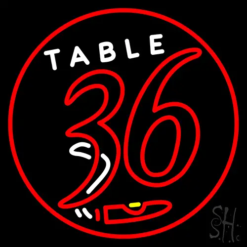 Table 36 Cigar Neon Sign