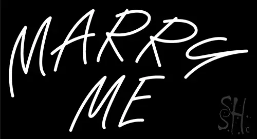 Marry Me Letters Neon Sign