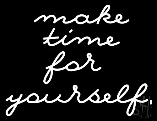Make Time For Yourself Neon Sign