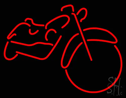 Red Bike Logo Neon Sign