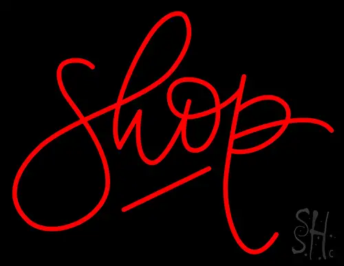 Shop Logo Neon Sign