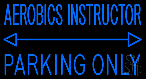 Aerobics Instructor Neon Sign