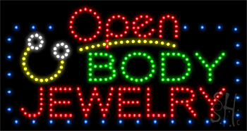 Body Jewelry Animated LED Sign