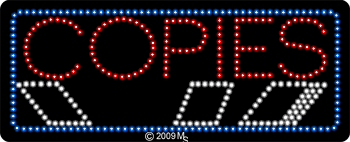 Copies Animated LED Sign