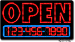 Open-Phone Number Changeable Animated LED Sign