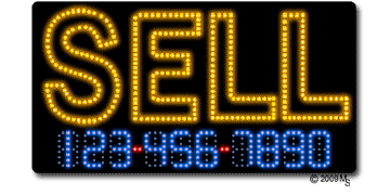 Buy Sell Trade Phone Number Changeable Animated LED Sign