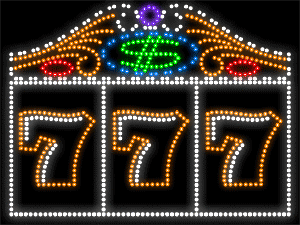 Slot Machine Animated LED Sign | Business LED Signs | Neon Light
