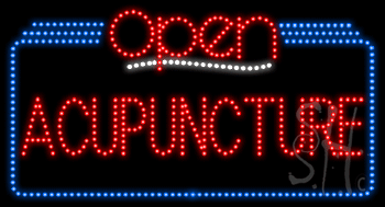 Acupuncture Open Animated LED Sign