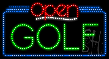 Golf Open Animated LED Sign