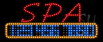 Spa Animated LED Sign