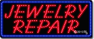 Jewelry Repair Animated LED Sign