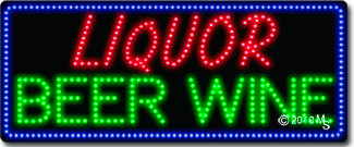 Liquor Beer Wine Animated LED Sign