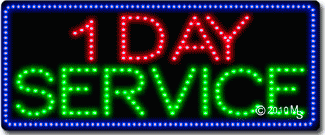 1 Day Service Animated LED Sign