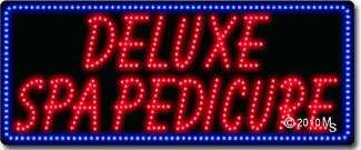 Deluxe Spa Pedicure Animated LED Sign