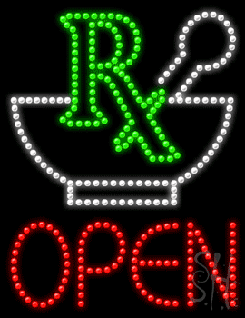 Pharmacy Open Animated Led Sign
