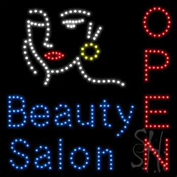 Open Beauty Salon Led Sign