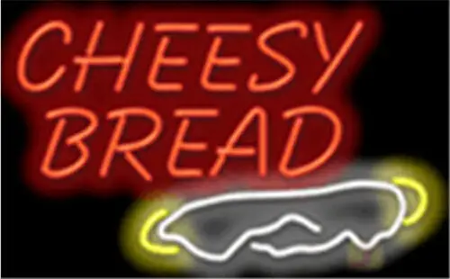 Cheesy Bread Fast Food Neon Sign