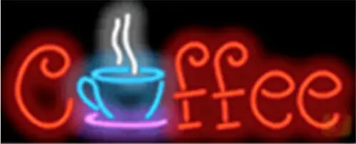 Coffee Coffee Themed Neon Sign
