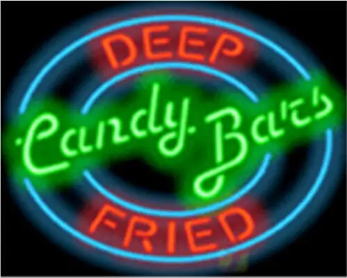 Deep Fried Candy Bars Catering 4 Neon Sign