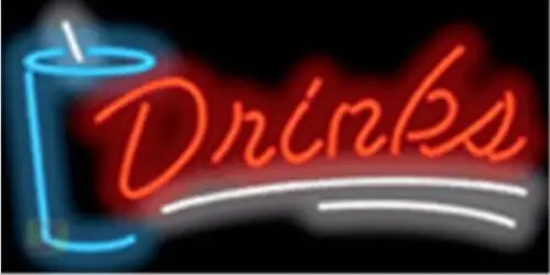 Drinks Catering Barbeque Neon Sign