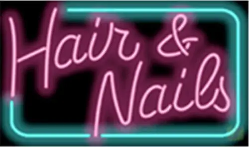 Hair and Nails Salons Neon Sign