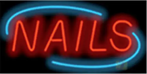 Nails Super Sized Deco Neon Sign