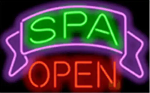 Spa Open Hair Barber Neon Sign