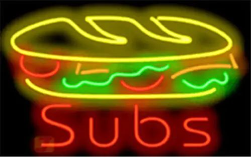Subs Food Catering Neon Sign