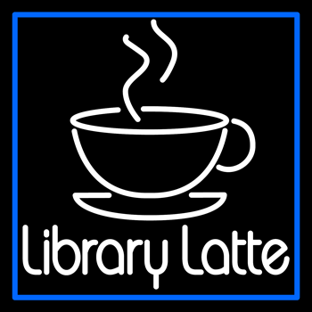 Custom Library Latte Neon Sign 2