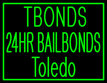 Custom Tbonds 24hr Bailbonds Neon Sign 1