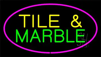 Tile And Marble Purple LED Neon Sign