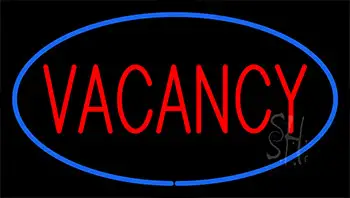 Vacancy Blue LED Neon Sign