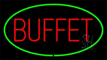 Buffet Green LED Neon Sign