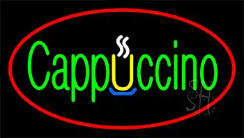 Cappuccino Red LED Neon Sign