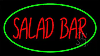 Salad Bar Green LED Neon Sign