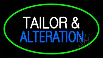 Tailor And Alteration Green LED Neon Sign