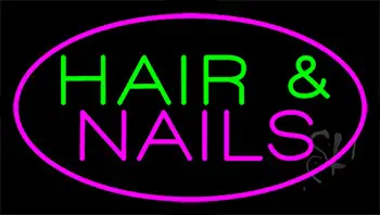 Hair And Nails LED Neon Sign