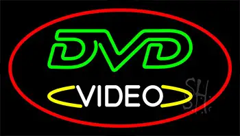 Dvd Video Red LED Neon Sign