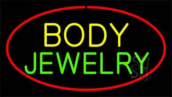 Body Jewelry Red LED Neon Sign