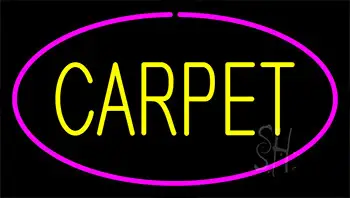 Yellow Carpet Pink Border LED Neon Sign