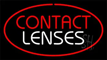 Contact Lenses Red LED Neon Sign