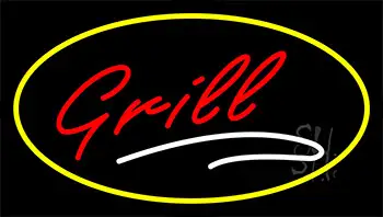Grill Yellow LED Neon Sign