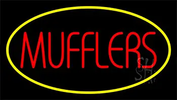 Mufflers Yellow LED Neon Sign