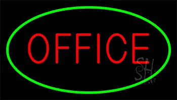 Office Green LED Neon Sign