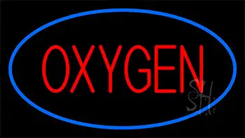 Oxygen Blue LED Neon Sign