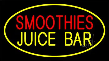 Smoothies Juice Bar Yellow LED Neon Sign