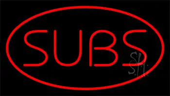 Subs Red LED Neon Sign