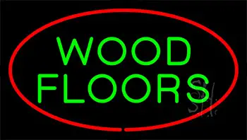 Wood Floors Red LED Neon Sign
