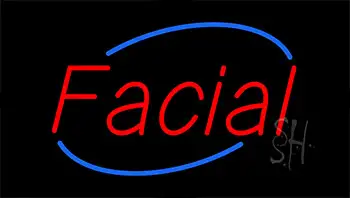 Red Facial LED Neon Sign