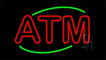 Double Stroke Atm LED Neon Sign